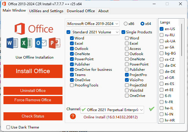 Office 2013-2024 C2R Install